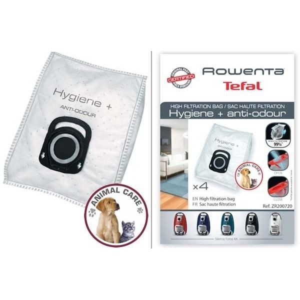 ROWENTA SACOS ASPIRADOR HYGIENE ANTIODOR ATE 4,5LT P/GAMA ZR200720