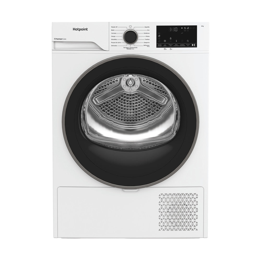 HOTPOINT SECADOR ROUPA 8KG BOMBA CALOR (D) CHSD83MWBSPT