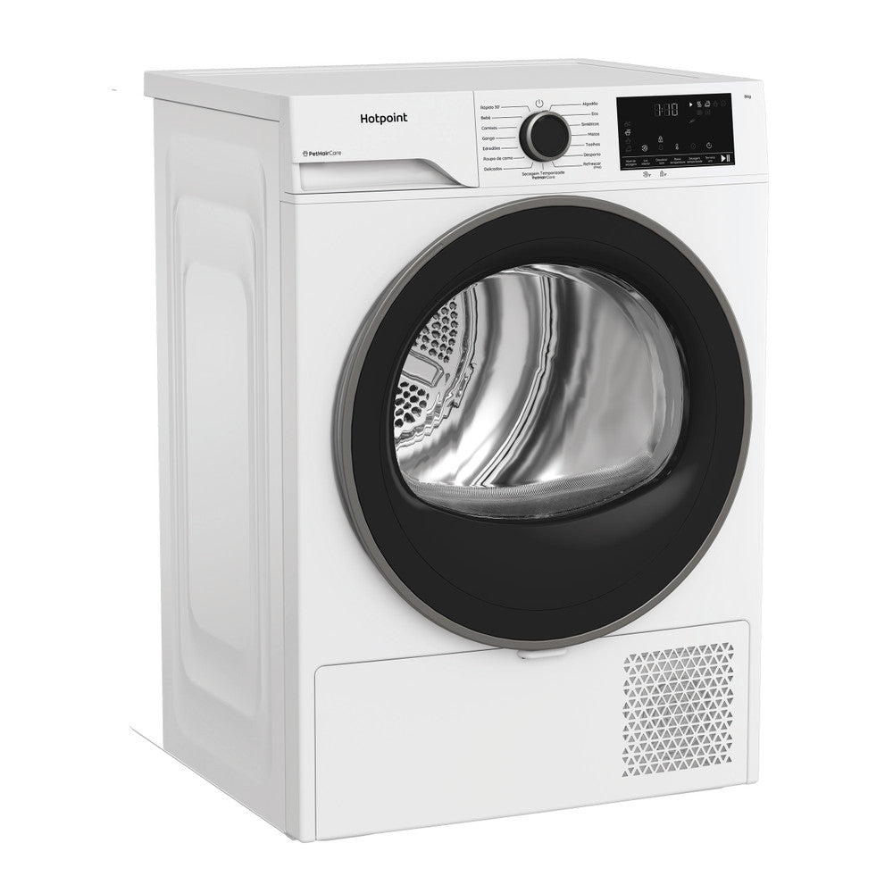 HOTPOINT SECADOR ROUPA 8KG BOMBA CALOR (D) CHSD83MWBSPT