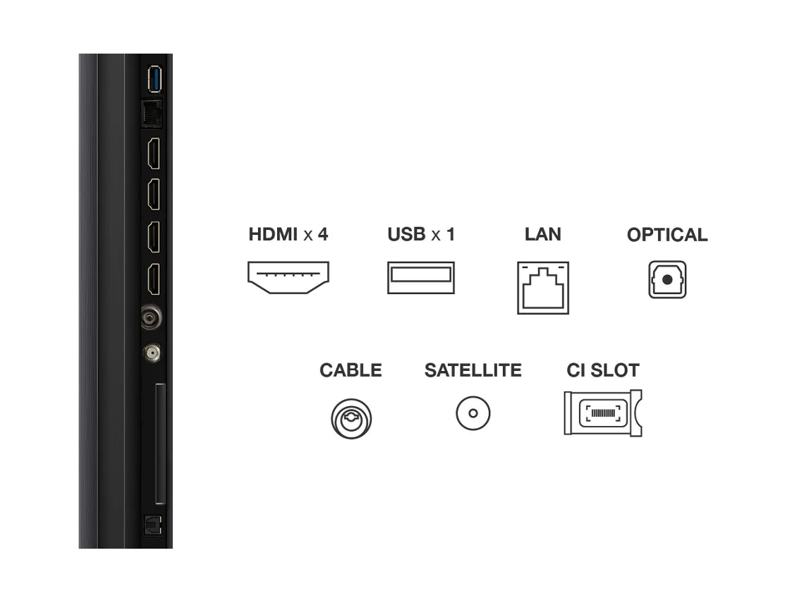 TCL MINI LED 55" 4K UHD GOOGLE TV 3HDMI 2USB (F) 55C6K