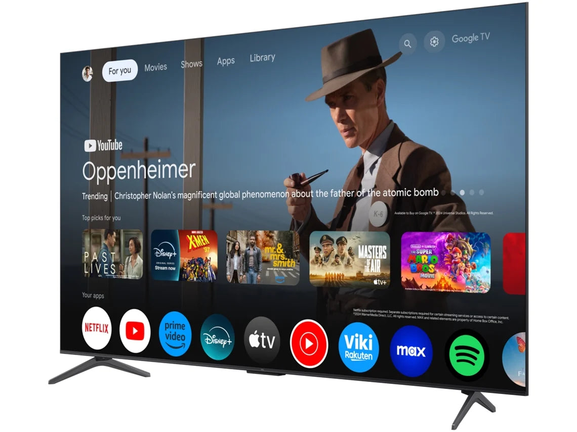 TCL MINI LED 55" 4K UHD GOOGLE TV 3HDMI 2USB (F) 55C6K