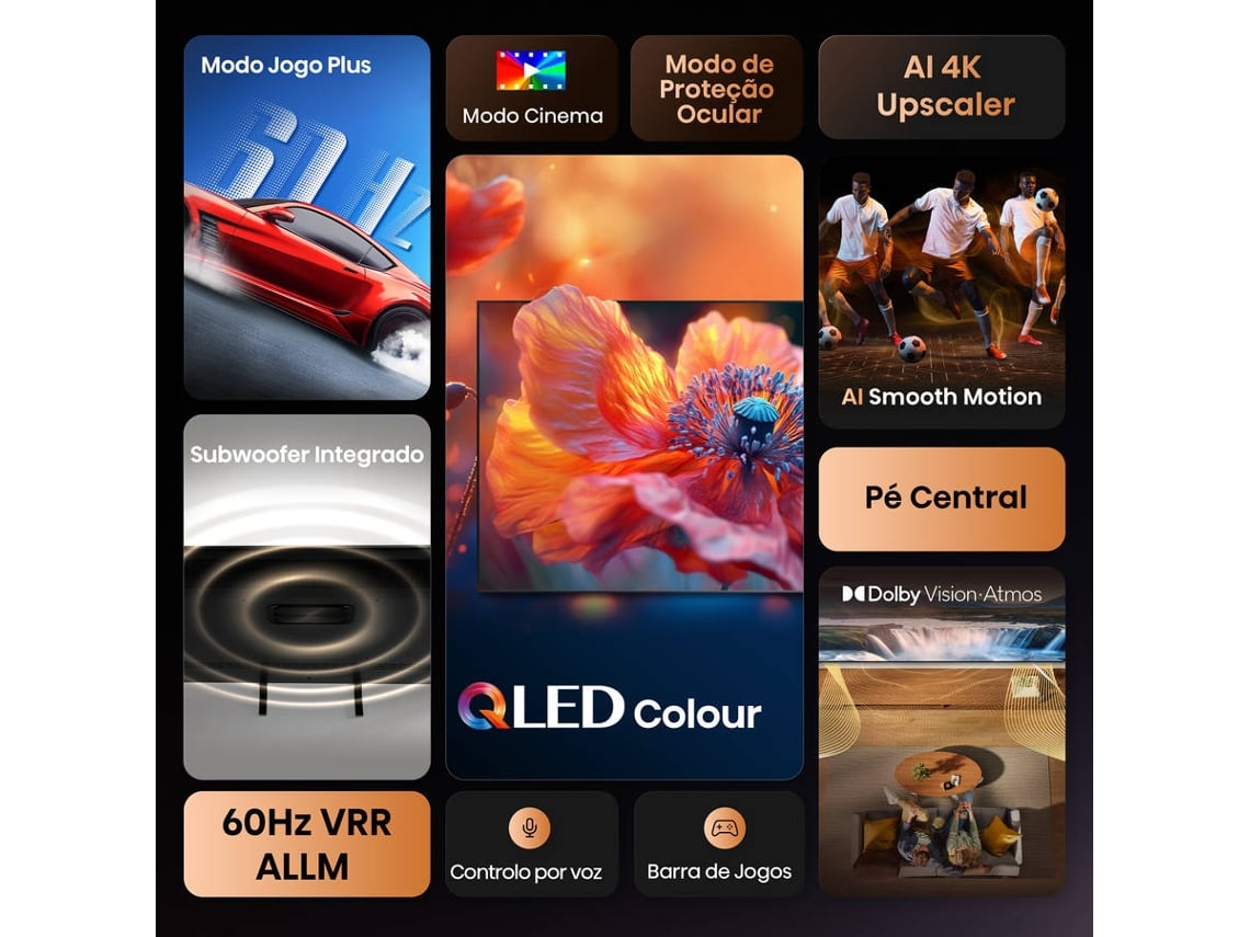 HISENSE QLED 50" 4K UHD SMARTTV 3HDMI 2USB (E) 50A7Q