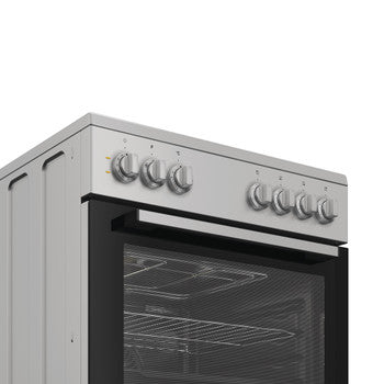 INDESIT FOGAO VITRO 60CM FORNO MULTIF SILVER (A) I6V5PMS
