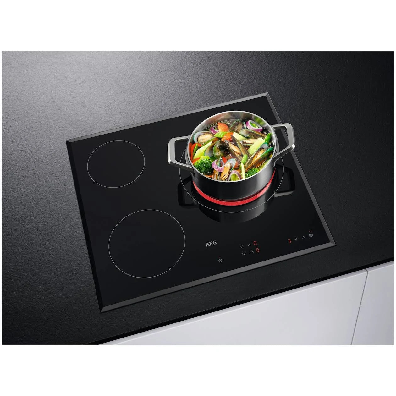 AEG PLACA VITRO 60CM 4 ZONAS BISELADA HK624000FB