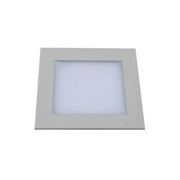 DOWNLIGHT QUADRADO 9W 4200K 120X120 AÇO ESCOVADO
