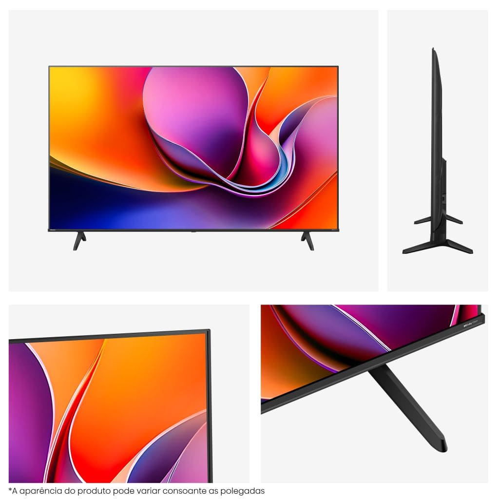 HISENSE LED 43" 4K UHD SMARTTV 3HDMI 2USB (E) 43A6Q