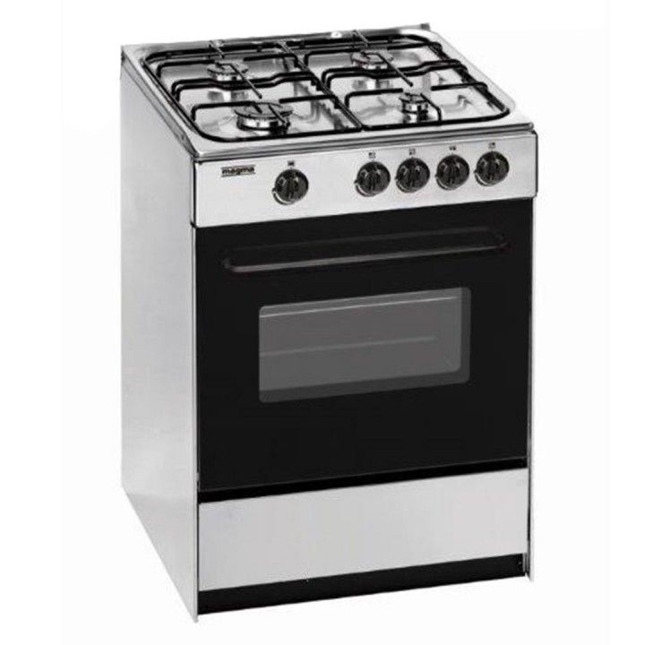 MAGMA FOGAO INOX 4 GAS FORNO GAS S/TAMPA 60x60CM 601XST