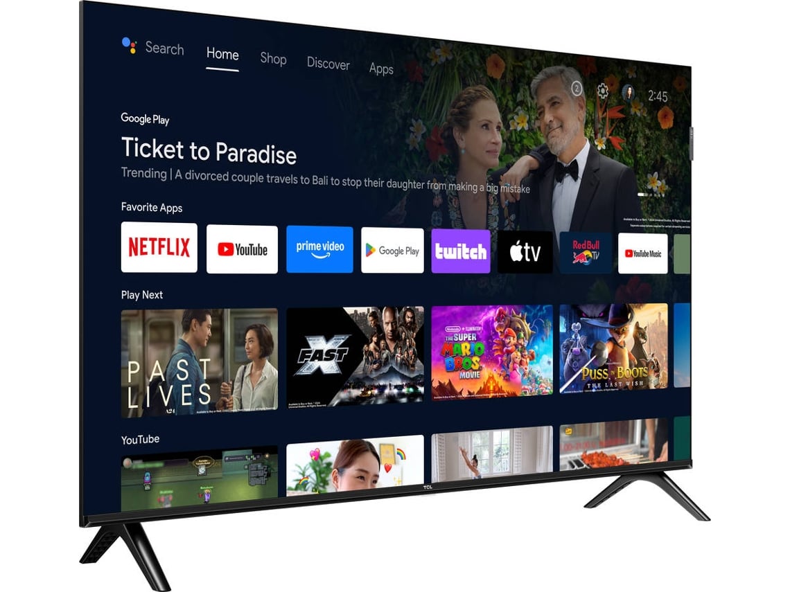TCL QLED 40" FHD GOOGLE TV 2HDMI 1USB (F) 40S5K