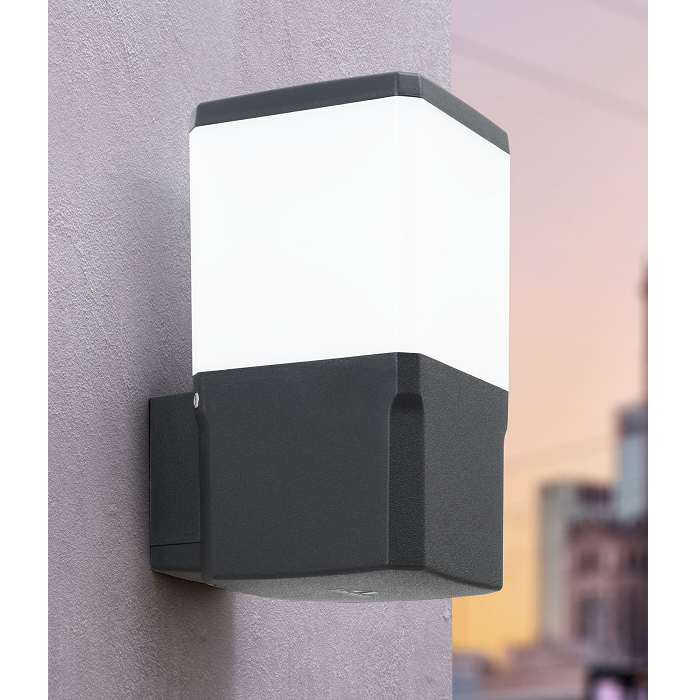 APLIQUE VIRGILIO OPAL E27 DS3.562 PRETO 8.5W