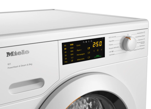 MAQUINA ROUPA MIELE WCB380 WCS PWASH&STEAM&8KG BRANCO LÓTUS