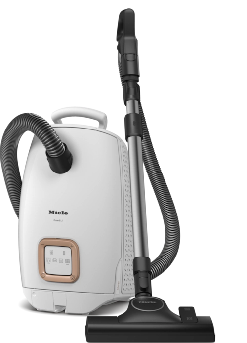 ASPIRADOR COM SACO MIELE GUARD L1 ALLERGY BRANCO BRILHANTE