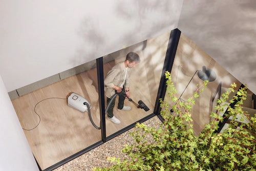 ASPIRADOR COM SACO MIELE GUARD L1 ALLERGY BRANCO BRILHANTE