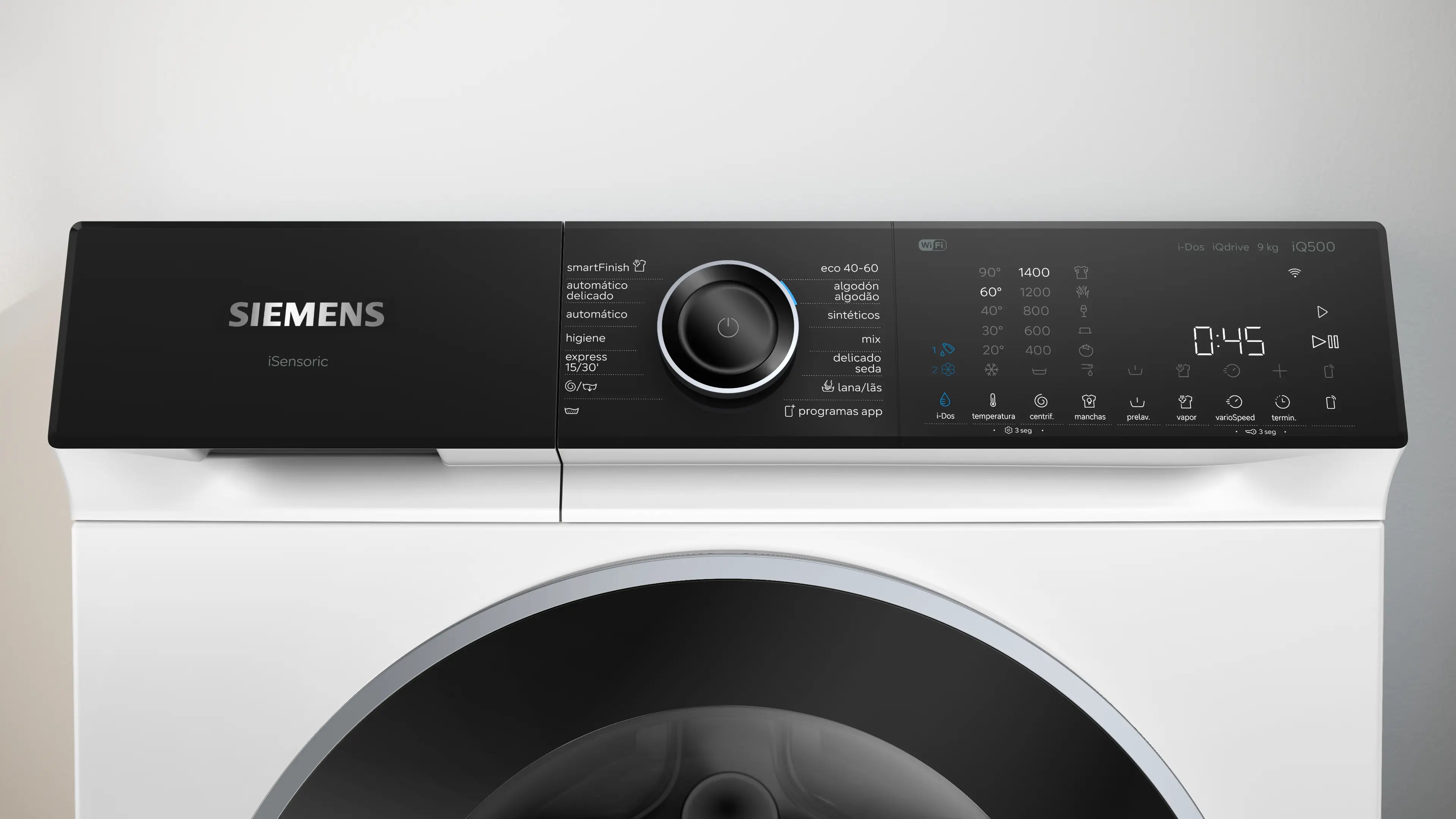 SIEMENS MAQUINA ROUPA 9KG 1400R IQ500 (A) WG44H2A0ES