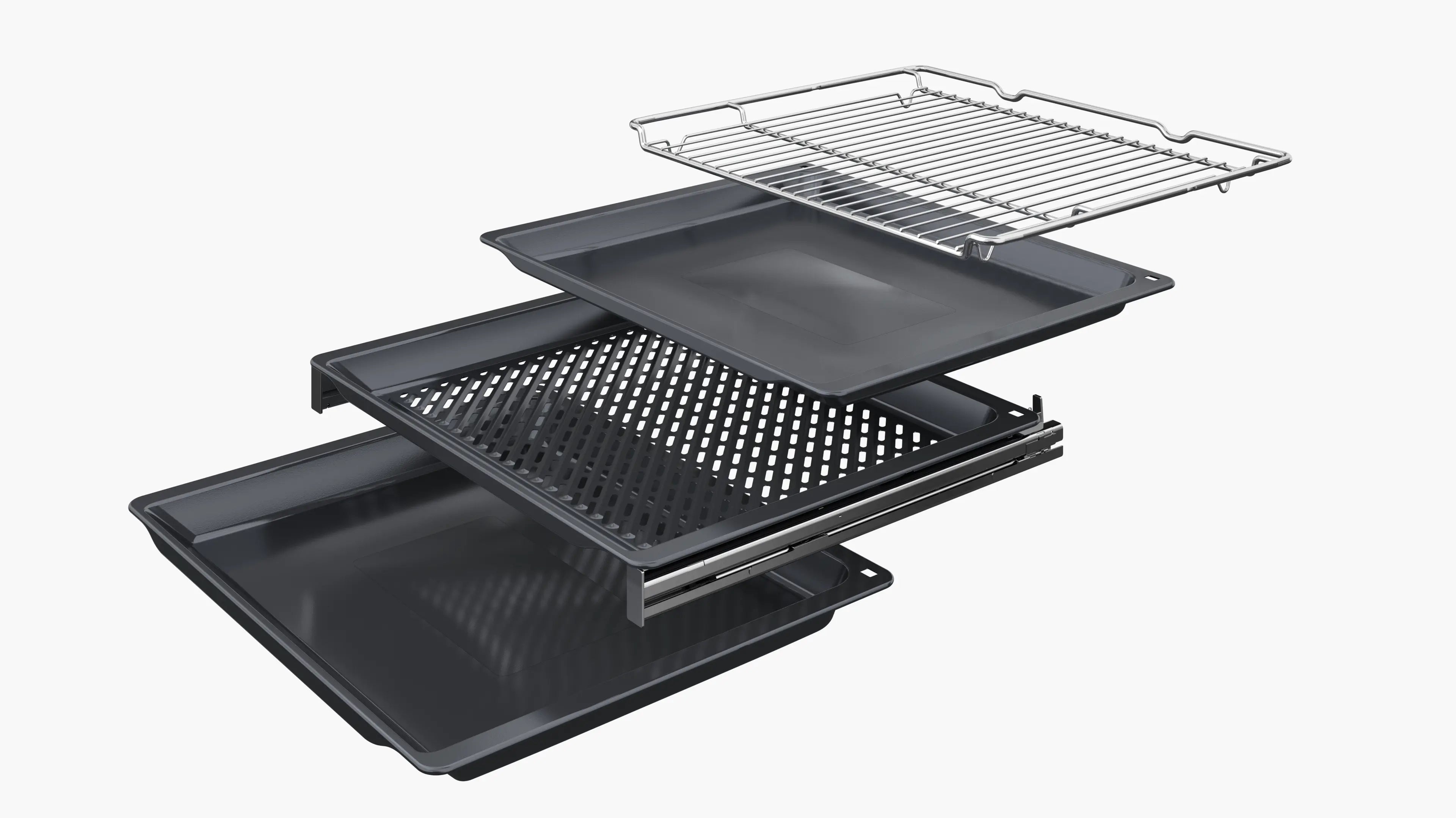 BOSCH FORNO MULTIF 60CM 71LTS VIDRO PRETO (A+) HBG774KB1