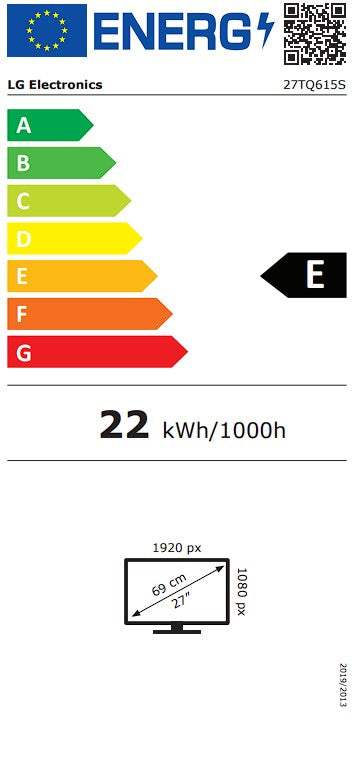 LG MONITOR LED 27" FHD IPS SMARTTV 2HDMI 1USB E) 27TQ615SPZ