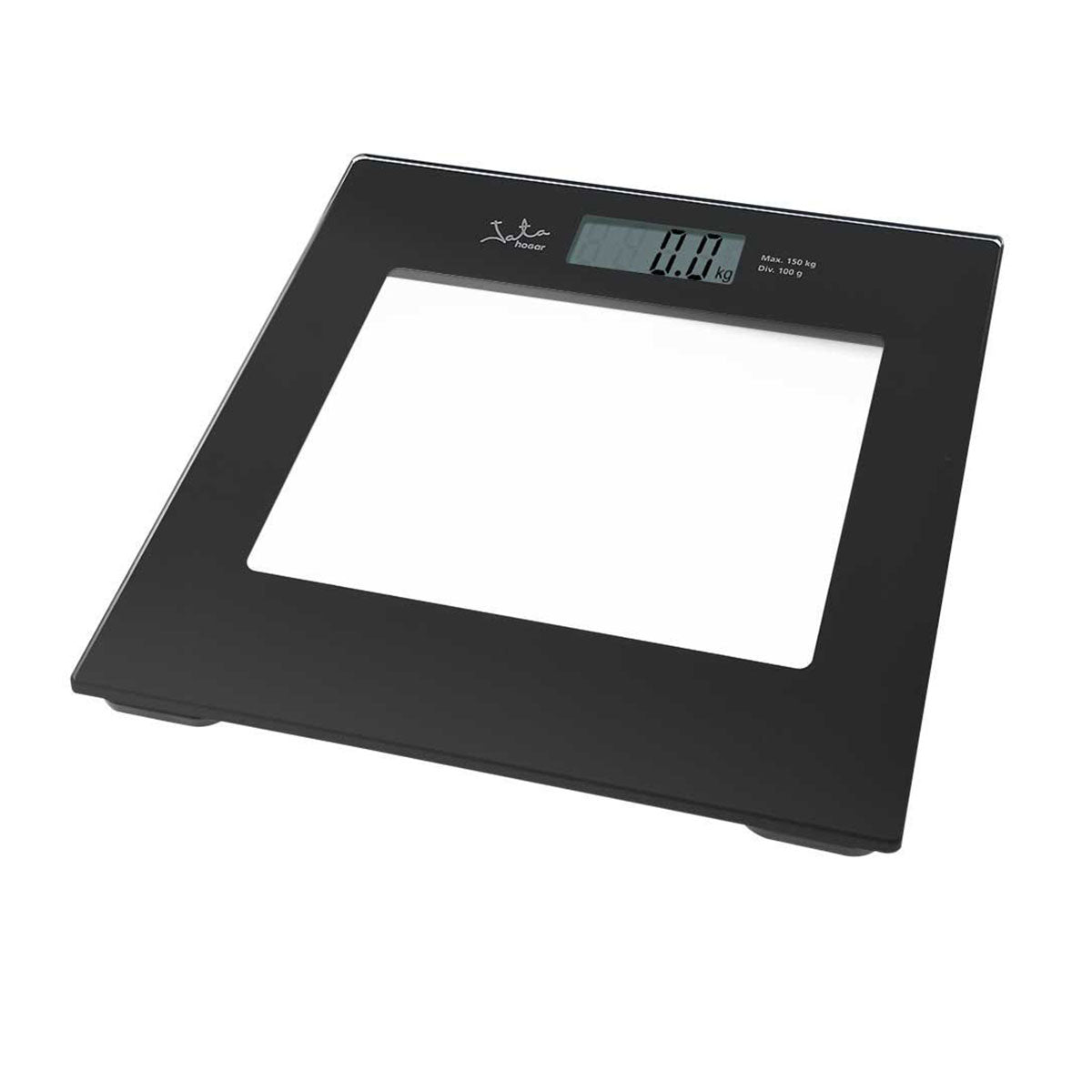 JATA BALANÇA WC ELETRONICA VIDRO CRISTAL PRETO 290N