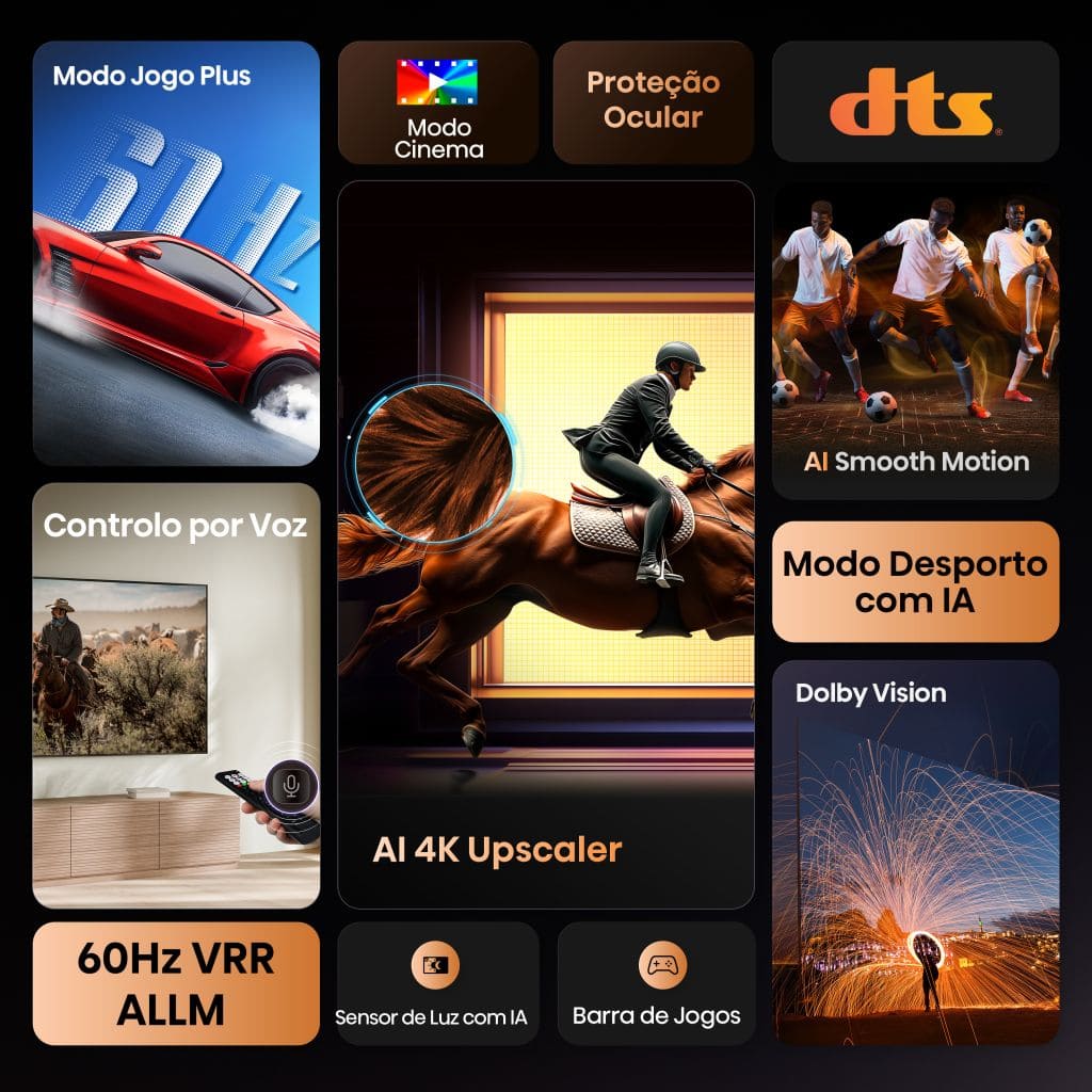 HISENSE LED 43" 4K UHD SMARTTV 3HDMI 2USB (E) 43A6Q