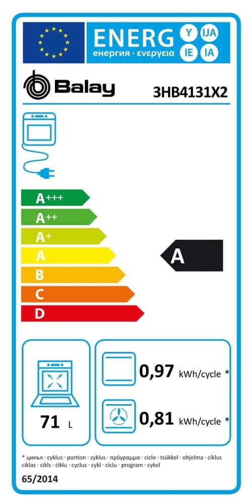 Forno Balay 3HB4131X2 (Hidrolítico)