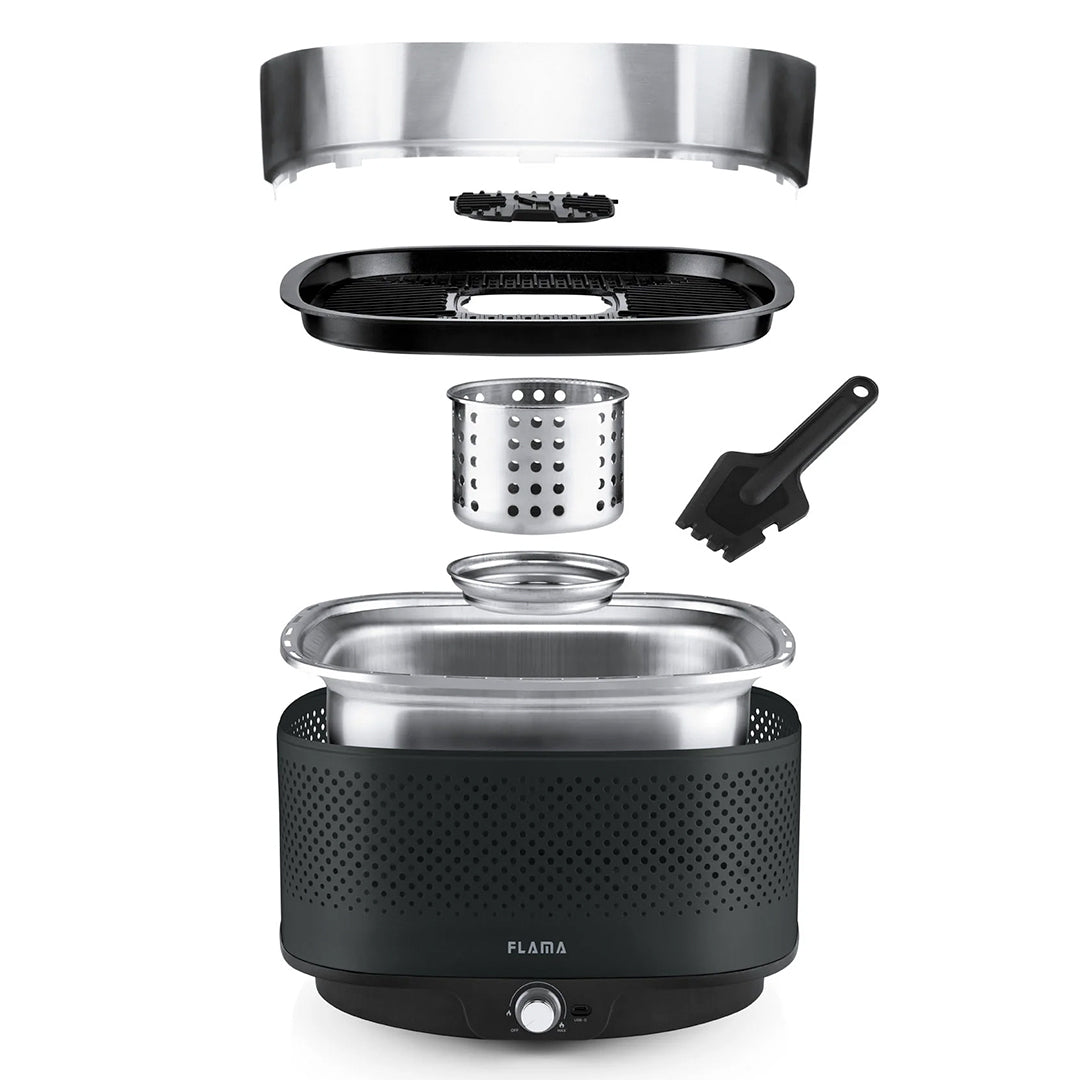 FLAMA GRELHADOR BARBECUE CARVAO BLACK 4011FL