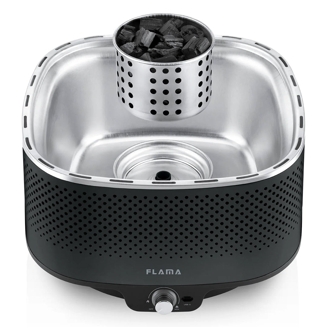 FLAMA GRELHADOR BARBECUE CARVAO BLACK 4011FL