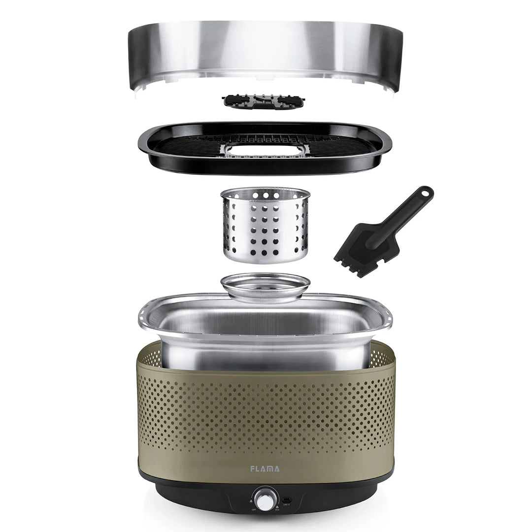 FLAMA GRELHADOR BARBECUE CARVAO GREEN 4014FL