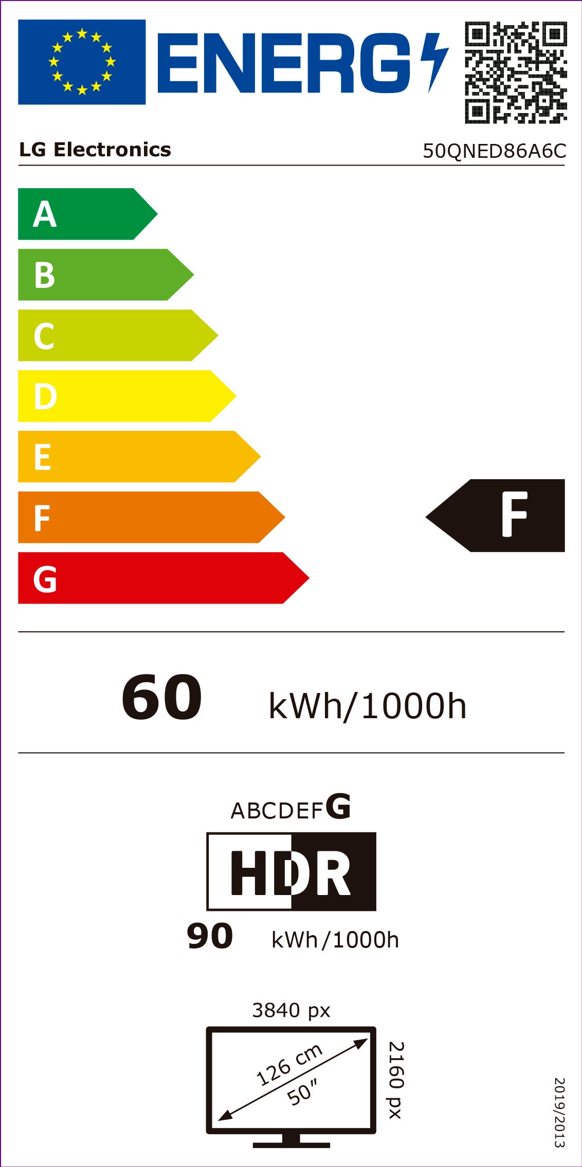 LG LED QNED 50" 4K UHD SMARTTV HDMI USB (F) 50QNED86A6C