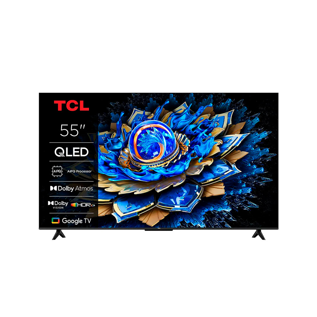 TCL QLED 55" 4K UHD Google TV HDMI USB (f)