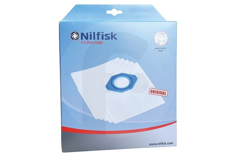 Nilfisk Sacos Aspirador P/GM80 5UN