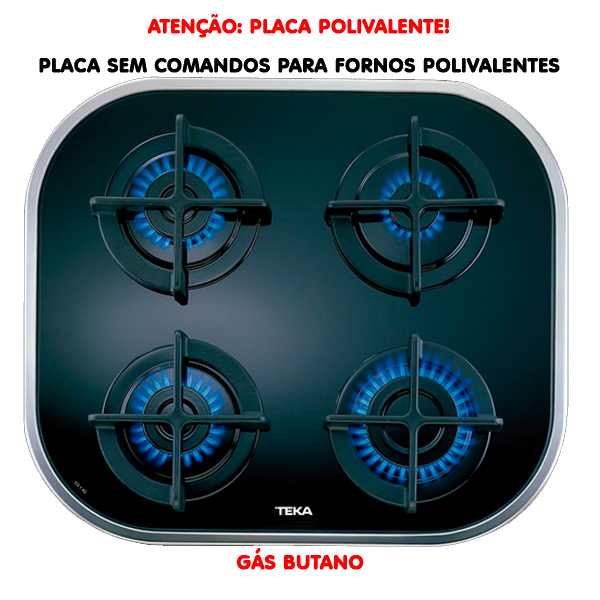 PLACA ENCASTRAR TEKA - CG.1 4G AI AL - INOX - G. BUT 026.P.10205083