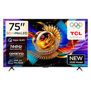 TCL QLED 75" 4K UHD Google TV 4HDMI 1USB (e)