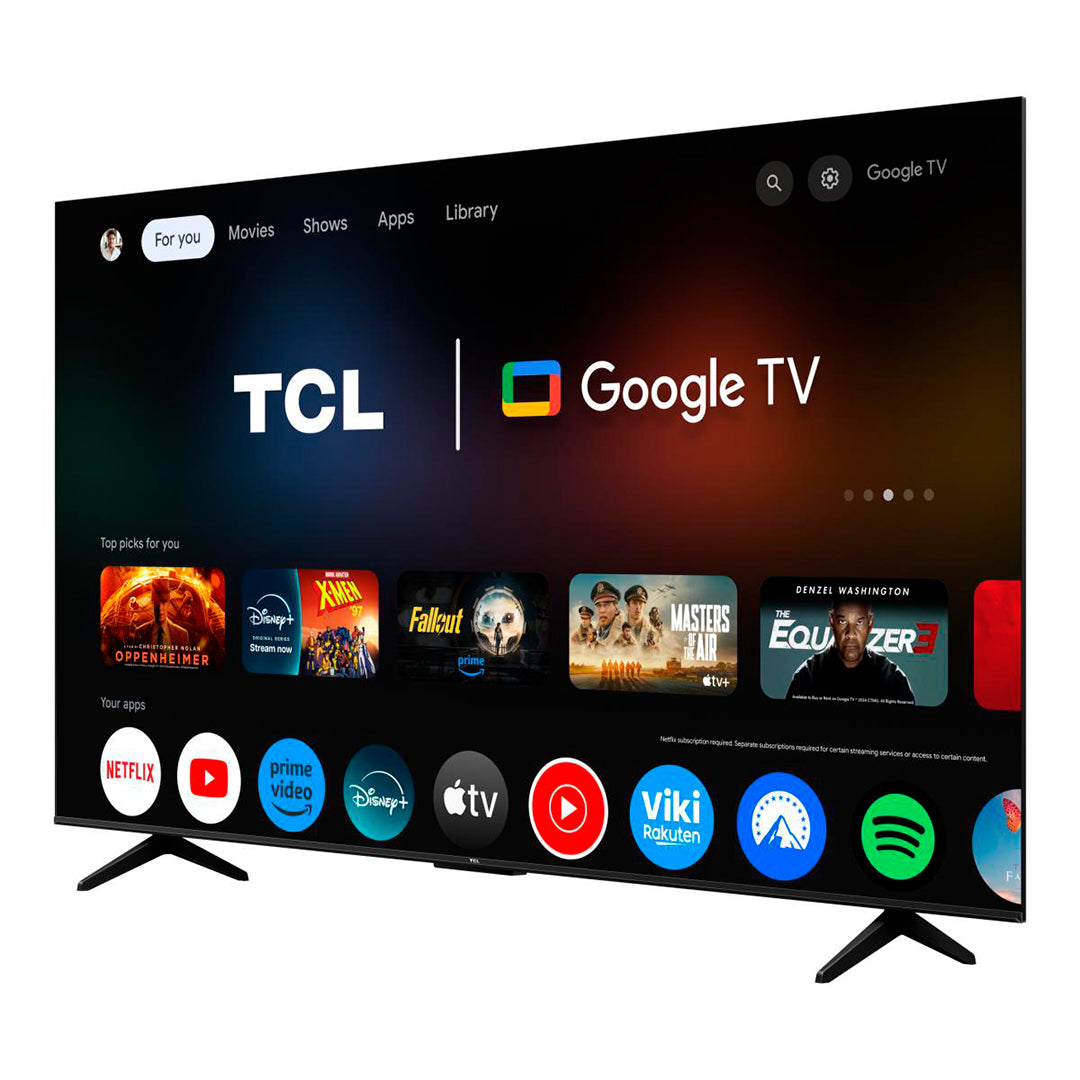 TCL Qled 75" 4K UHD Google TV 3HDMI 2USB (f)
