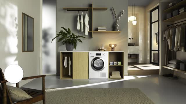 MAQUINA SECAR ROUPA MIELE TEH785WP ECOSPEED 9KG LOTUS WHITE