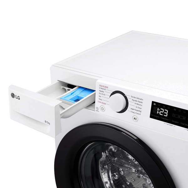 Máquina de Lavar e Secar Roupa LG - F2DR5S8S6W
