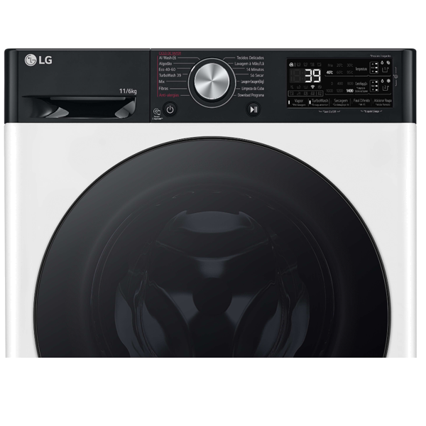 MÁQUINA DE LAVAR E SECAR ROUPA LG - F4DR7511SGH 038.M.F4DR7511