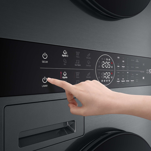Máquina de Lavar e Secar Roupa LG - WT1210BBF