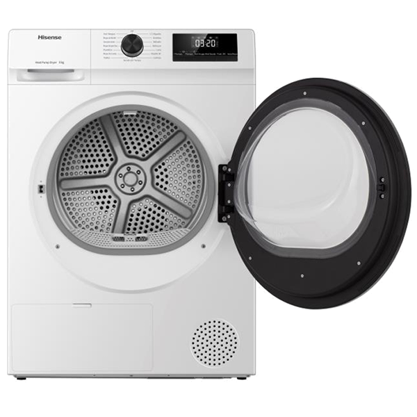 SECADOR DE ROUPA HISENSE - DHQE800BW2 150.S.DHQE800BW