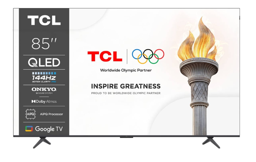 TCL QLED 85" 4K UHD GOOGLE TV 4HDMI 1USB (F) 85P8K