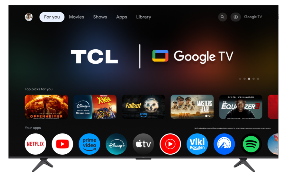 TCL QLED 85" 4K UHD GOOGLE TV 4HDMI 1USB (F) 85P8K