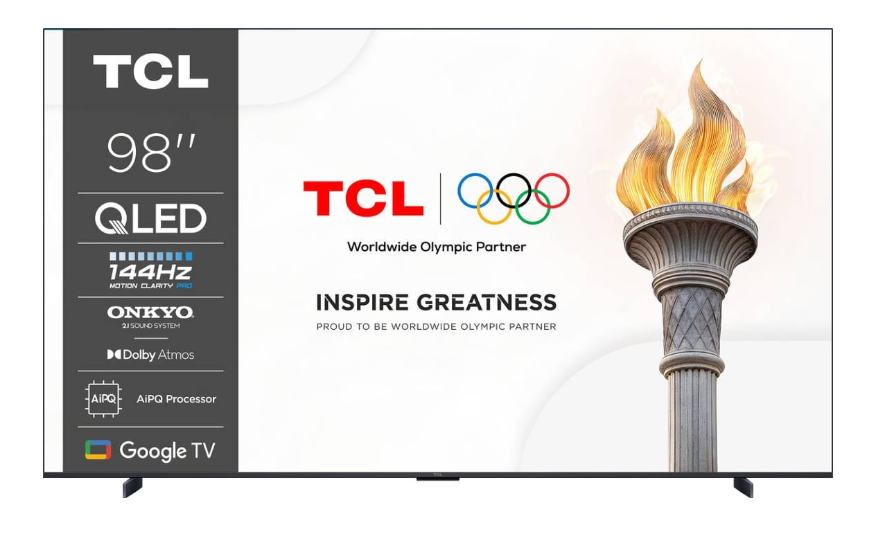 TCL QLED 98" 4K UHD GOOGLE TV 4HDMI 1USB (E) 98P8K