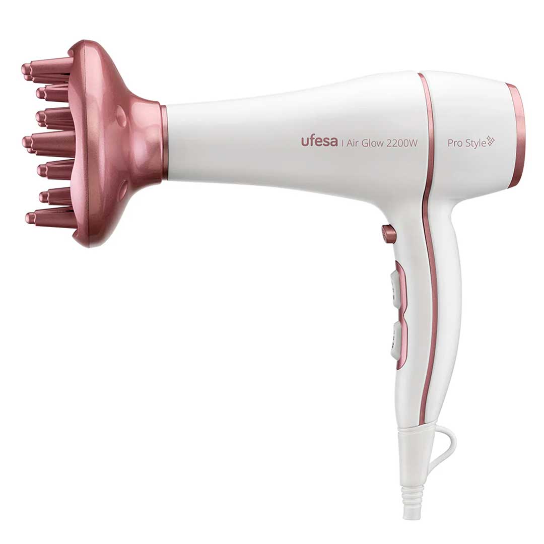 UFESA SECADOR CABELO 2200W 3TEMP 2VELOC MOTOR AC AIRGLOW