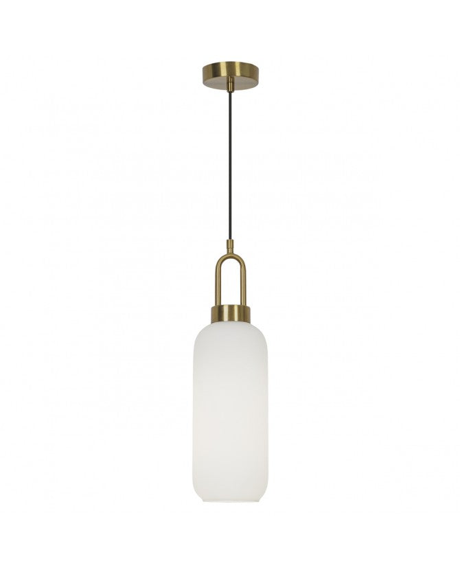 Candeeiro de Tecto BRIT LATÓN - OPAL 1 X 60W E-27