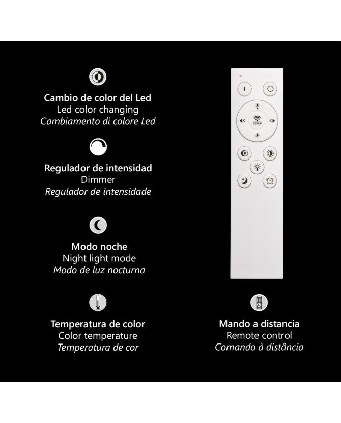 PLAFON LED CASTEDU BLANCO LED 123W 7662LM 3000-6000K