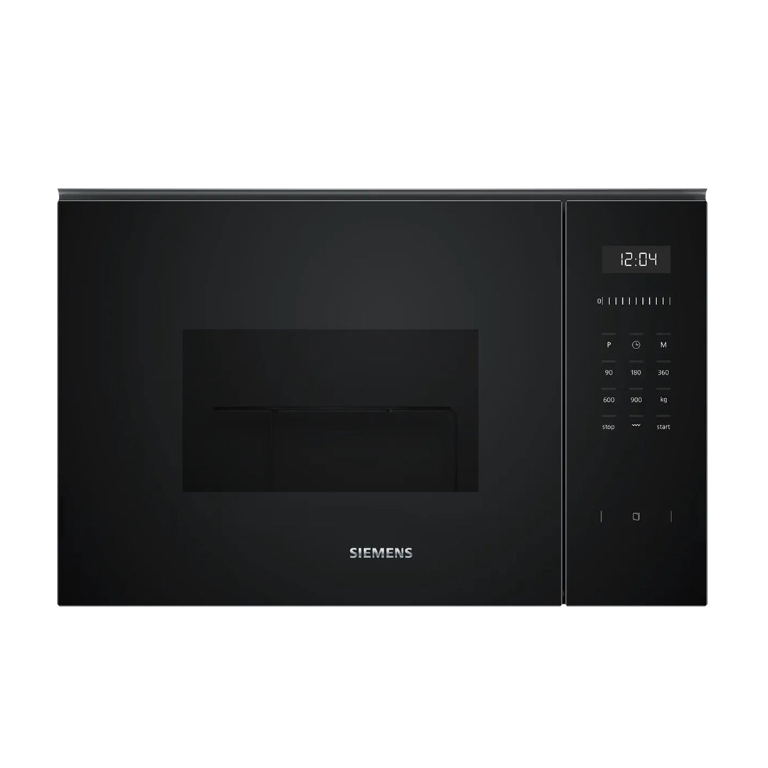 SIEMENS MICROONDAS INTEG 25LT VIDRO PRETO BE555LMB1