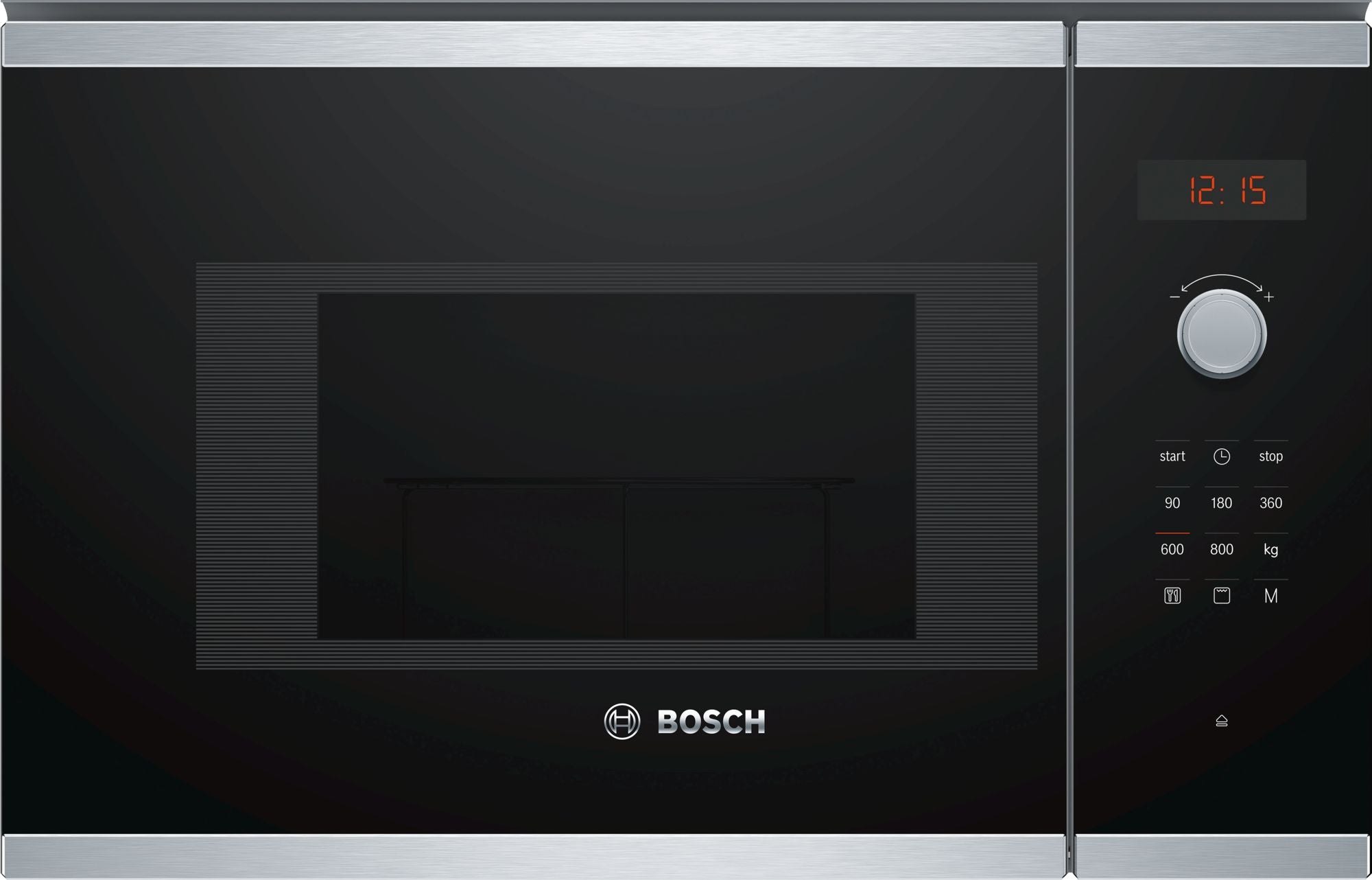 BOSCH MICROONDAS INTEG 20LTS INOX VIDRO PRETO BEL523MS0