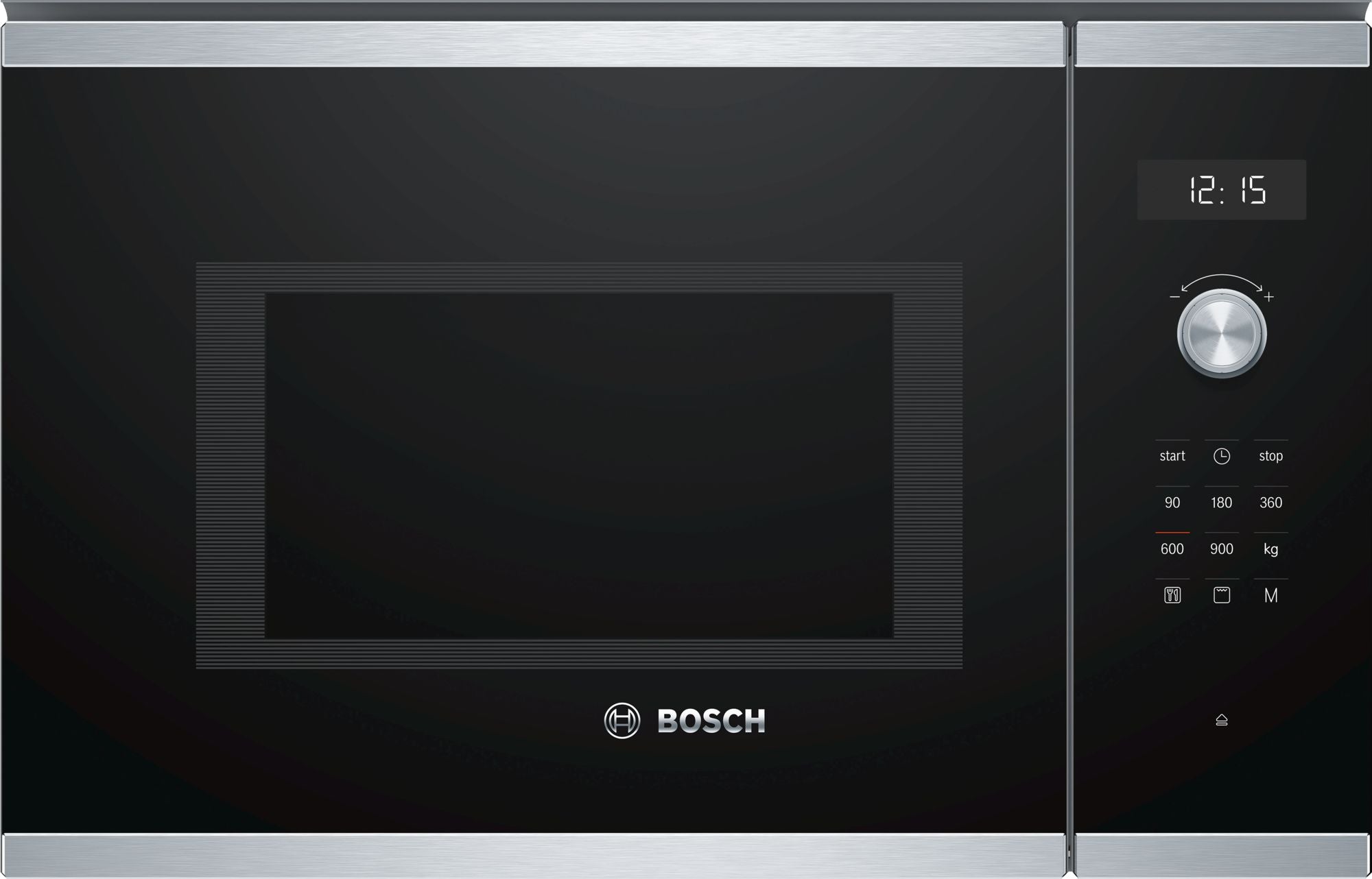 BOSCH MICROONDAS INTEG 25LTS INOX VIDRO PRETO BEL554MS0