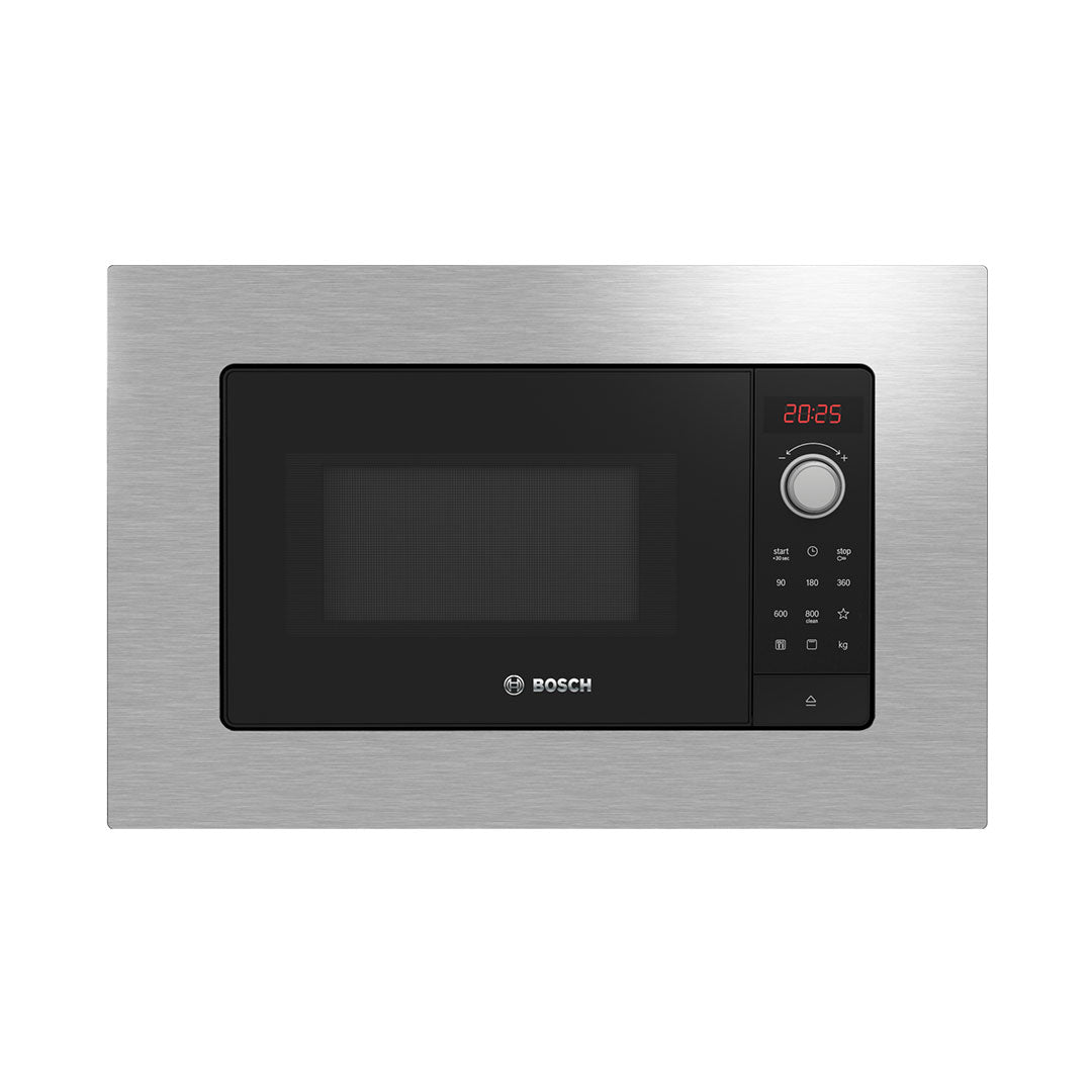 BOSCH MICROONDAS INTEG. 20LTS INOX VIDRO PRETO BEL623MS3