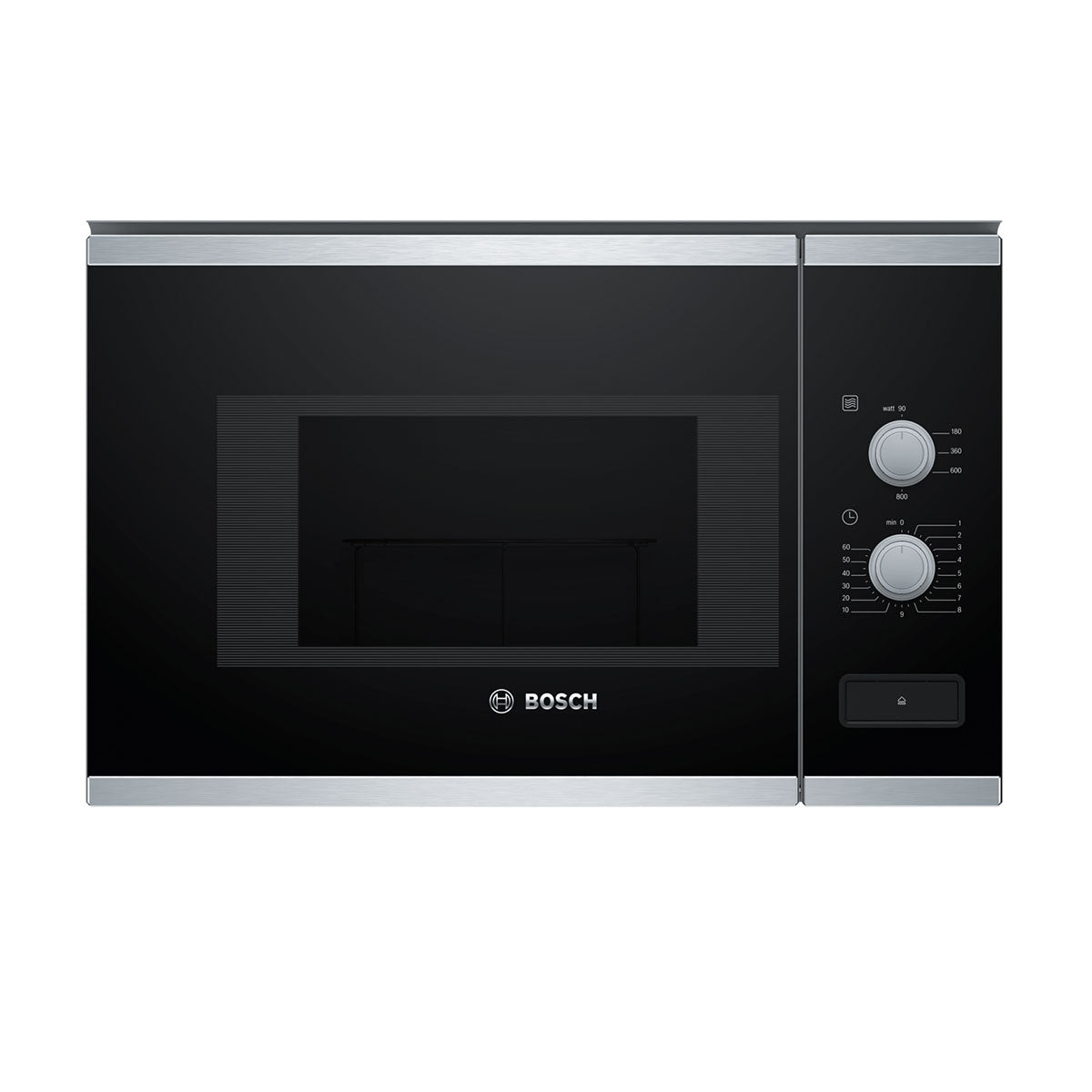BOSCH MICROONDAS INTEG 20LT 800W ABERT À ESQ INOX/PRETO BFL520MS0