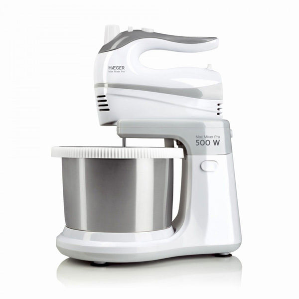 Haeger Batedeira 500W 5VEL+TURBO C/ Taça INOX