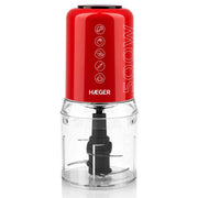 Haeger Picadora 500W Capacidade 200GR Lamina Aço INOX Vermel