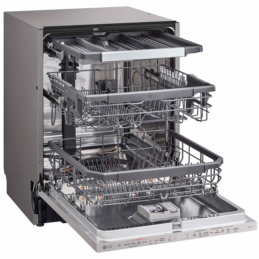 LG MAQUINA LOUÇA INTEG TOTAL 14 TALHERES WIFI (A) DB375TXS